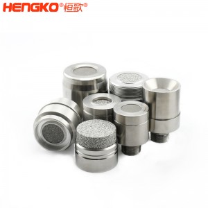 廠家定制0.2-90微米多孔金屬氣體傳感器防爆外殼,隔火焰耐腐蝕316L不銹鋼防爆片