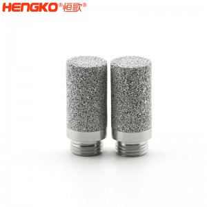 外螺紋不銹鋼溫濕度傳感器外殼保護(hù)罩_多孔透氣溫濕度探頭外殼型號多樣可來圖定制