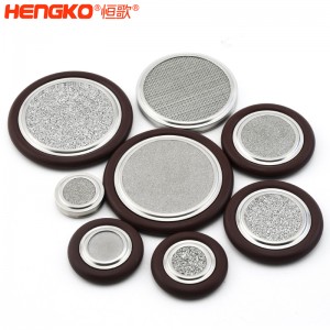 恒歌不銹鋼316L真空卡環濾芯耐高溫透氣均勻耐壓，工業衛生級不銹鋼濾片過濾器